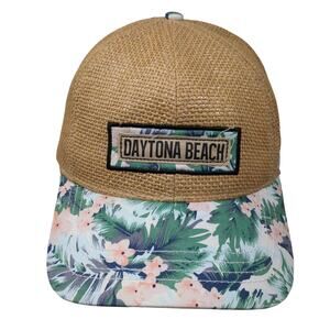 Daytona Beach Snapback Trucker Hat Multi One Size Embroidered Floral Essencial
